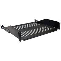 VALUE 19-Legplank, 485 x 400mm, 2HE, max. 25kg, zwart - thumbnail