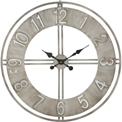 Wandklok Hudson grijs