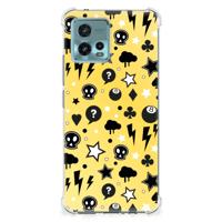 Extreme Case otorola Moto G72 Punk Geel - thumbnail