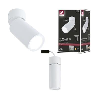 Paulmann Turnal Coin 3SD ABL weiß 93087 LED-opbouwlamp LED 6 W Wit (mat) Paulmann Turnal Coin 3SD ABL weiß 93087 LED-opbouwlamp LED 6 W Wit (mat)