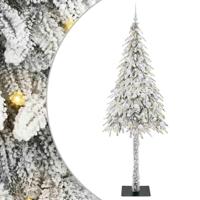 VidaXL Kerstboom met 300 led met standaard wit 210 cm pe en staal - thumbnail