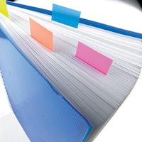 Post-it Index standaard, ft 25,4 x 43,2 mm, blister met 3 kleuren, 20 tabs per kleur - thumbnail