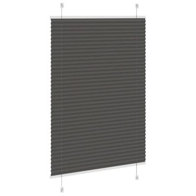 Pliss rolgordijn 90x150 cm stofbreedte 89,4 cm polyester zwart Pliss rolgordijn 90x150 cm stofbreedte 89,4 cm polyester zwart