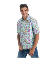 90&apos;s Blouse Blauw Michael - thumbnail