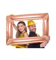 Folieballon Fotolijst Rosé Goud - thumbnail