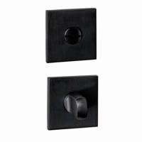 Intersteel WC-sluiting vierkant verdekt 53x53x6mm - met stift 6-8mm - PVD zwart - thumbnail