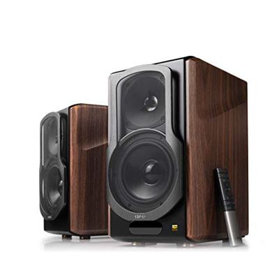 Edifier: S2000MKIII Actieve Boekenplank Speakers 2 stuks - Zwart/Bruin