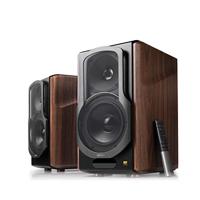 Edifier: S2000MKIII Actieve Boekenplank Speakers 2 stuks - Zwart/Bruin - thumbnail
