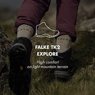 Falke Tk2 Explore Short Heren Wandelsok Light Grey 39-41 - thumbnail