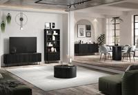 Salontafel - Rond - MDF - Zwart - Essential - Diameter 80 cm Hoogte 36 cm - RONIN - thumbnail