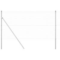 VidaXL Afrasteringspaal zilver 10 x 1,4 m (25 x 25 mm gaas) staal - thumbnail