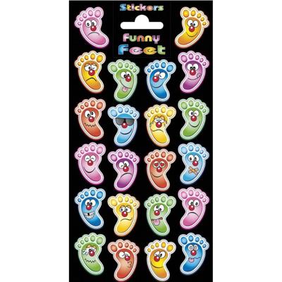 Funny Products stickervel Funny Feet