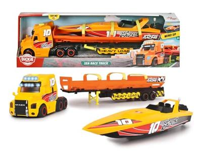 Dickie vrachtwagen met speedboot
