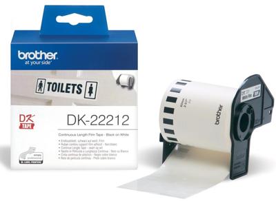 Brother doorlopende labelrol voor QL, ft 62 mm x 15,24 m, plastic film