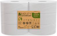 Papernet toiletpapier Simplify Maxi Jumbo, 2-laags, 1305 vellen, pak van 6 rollen - thumbnail