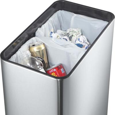 EKO vuilnisbak met sensor phantom 2x20 l matzilverkleurig