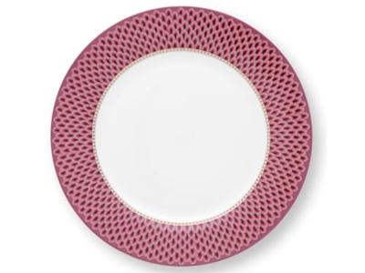 Pip Studio Flower Festival Dinerbord Rood/Donkerroze 26.5 cm Pip Studio Flower Festival Dinerbord Rood/Donkerroze 26.5 cm