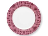 Pip Studio Flower Festival Dinerbord Rood/Donkerroze 26.5 cm - thumbnail