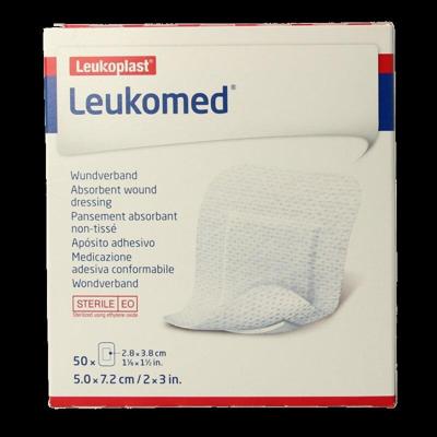 Leukomed Wondverband 7.2 x 5cm steriel 50 Stuks Leukomed Wondverband 7.2 x 5cm steriel 50 Stuks