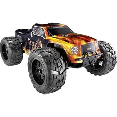 Reely Cimera Zwart Brushless 1:10 RC auto Elektro Monstertruck 4WD 100% RTR 2,4 GHz Incl. accu en lader