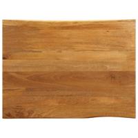 Tafelblad met natuurlijke rand 110x80x3,8 cm massief mangohout - thumbnail