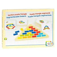 Goki legpuzzel Driehoek 25 cm junior hout 16-delig - thumbnail