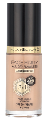 Max Factor Facefinity All Day Flawless 3 In 1 Foundation 30 ml N42 Ivory Dames