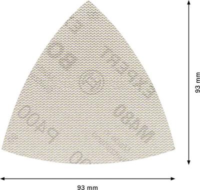 Bosch Accessories EXPERT M480 2608900724 Schuurnet voor deltaschuurmachine Ongeperforeerd Korrelgrootte (num) 400 (l x b) 93 mm x 93 mm 5 stuk(s)