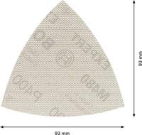 Bosch Accessories EXPERT M480 2608900724 Schuurnet voor deltaschuurmachine Ongeperforeerd Korrelgrootte (num) 400 (l x b) 93 mm x 93 mm 5 stuk(s) - thumbnail