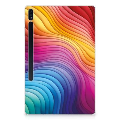Back Cover voor Samsung Galaxy Tab S7 Plus | S8 Plus Regenboog Back Cover voor Samsung Galaxy Tab S7 Plus | S8 Plus Regenboog