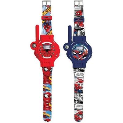SpiderMan digitaal horloge met walkietalkiefunctie, bereik tot 200 meter