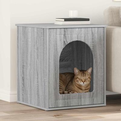 Kattenhuis Grijs Sonoma 53 x 52 x 62 cm Bewerkt hout