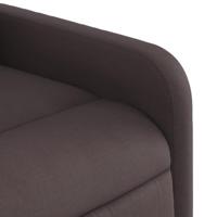 Fauteuil verstelbaar stof donkerbruin - thumbnail