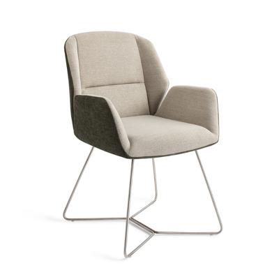 Jesper Home Myoko eetkamerstoel Popeye beehive steel