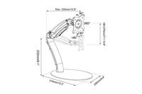 DIGITUS universele LED/LCD monitor stand met gasveer - thumbnail