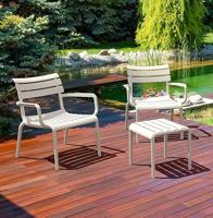 ALTEREGO AROMA Tuinstoel met armleuningen - Wit - thumbnail