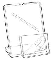 L-standaard A4 met folderhouder A5 - 11 stuks - thumbnail