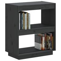 Boekenkast 60x35x71 cm massief grenenhout grijs - thumbnail