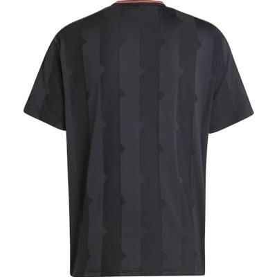 Heren-T-Shirt met Korte Mouwen Adidas House Of Tiro Jacquard Jersey Zwart - Maat: L