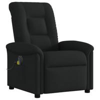 Massagestoel elektrisch verstelbaar stof zwart - thumbnail