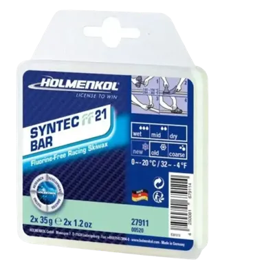 Holmenkol Syntec FF 21 Bar 2x35g Ski & Snowboard Wax 1
