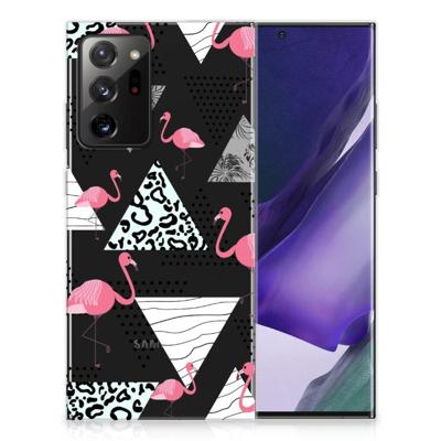 Samsung Galaxy Note20 Ultra | TPU Hoesje | Flamingo Triangle Samsung Galaxy Note20 Ultra | TPU Hoesje | Flamingo Triangle