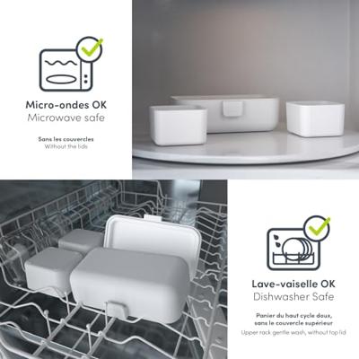 Kinderlunchbox - MONBENTO - 3 vakken - BPA-vrij - MB Tresor Fox