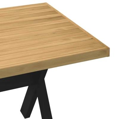 Wandtafel NOAIN X-vormige poten 180x90x75 cm massief hout