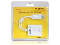 DeLOCK displayport 1.2 > vga adapter (wit, 0,22 meter) - thumbnail