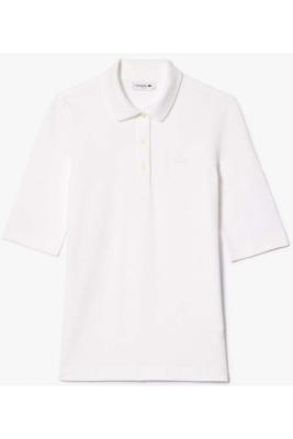 Poloshirt van 100% katoen met korte mouwen Van Lacoste wit