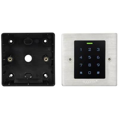 Sygonix SY-6121664 Codetoetsenbord met RFID Inbouw (in muur), Opbouw (op muur) 12 V/DC, 18 V/DC IP66 Met verlicht toetsenbord, Met touchscreen Sygonix SY-6121664 Codetoetsenbord met RFID Inbouw (in muur), Opbouw (op muur) 12 V/DC, 18 V/DC IP66 Met verlicht toetsenbord, Met touchscreen