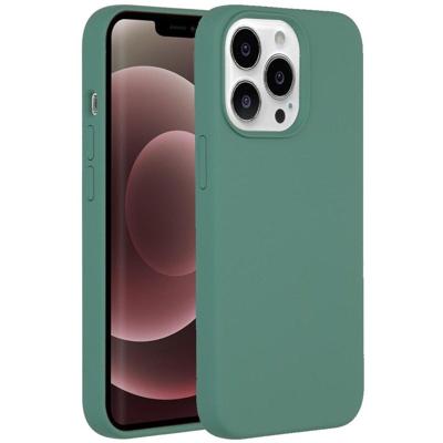 Accezz Liquid Silicone voor Apple iPhone 13 Pro Max Telefoonhoesje Groen Accezz Liquid Silicone voor Apple iPhone 13 Pro Max Telefoonhoesje Groen