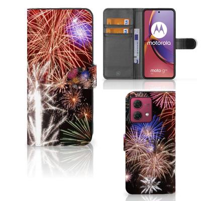 Motorola Moto G84 | Wallet Case | met Pasjes | Vuurwerk
