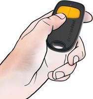 2-kanaals afstandsbediening - SCS SENTINEL - SimplyControl - Geel, bereik 40 m, frequentie 433,92 MHz, CR2032 lithiumbatterij inbegrepen - thumbnail